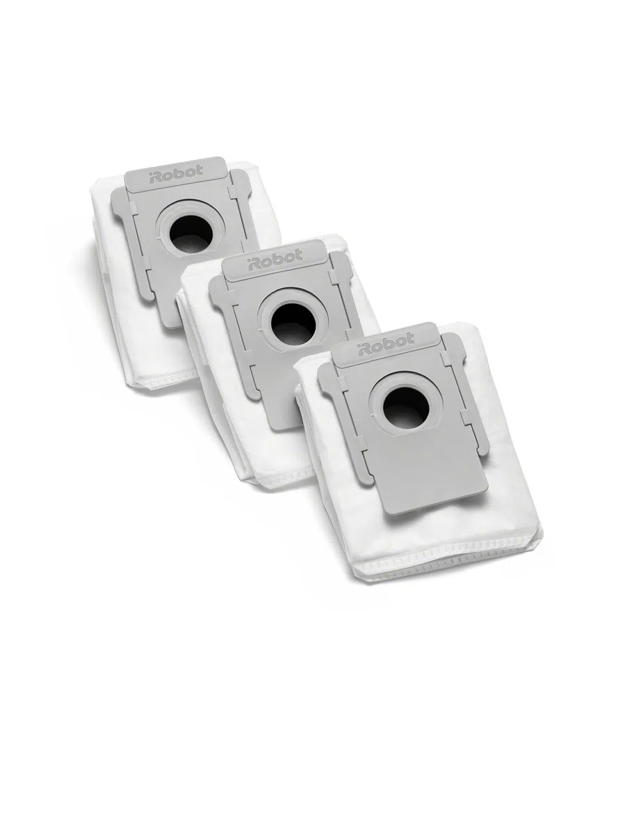 iRobot sacchetti di ricambio per Clean Base iRobot Roomba Serie i e J, Bianco, (3 Pack)
